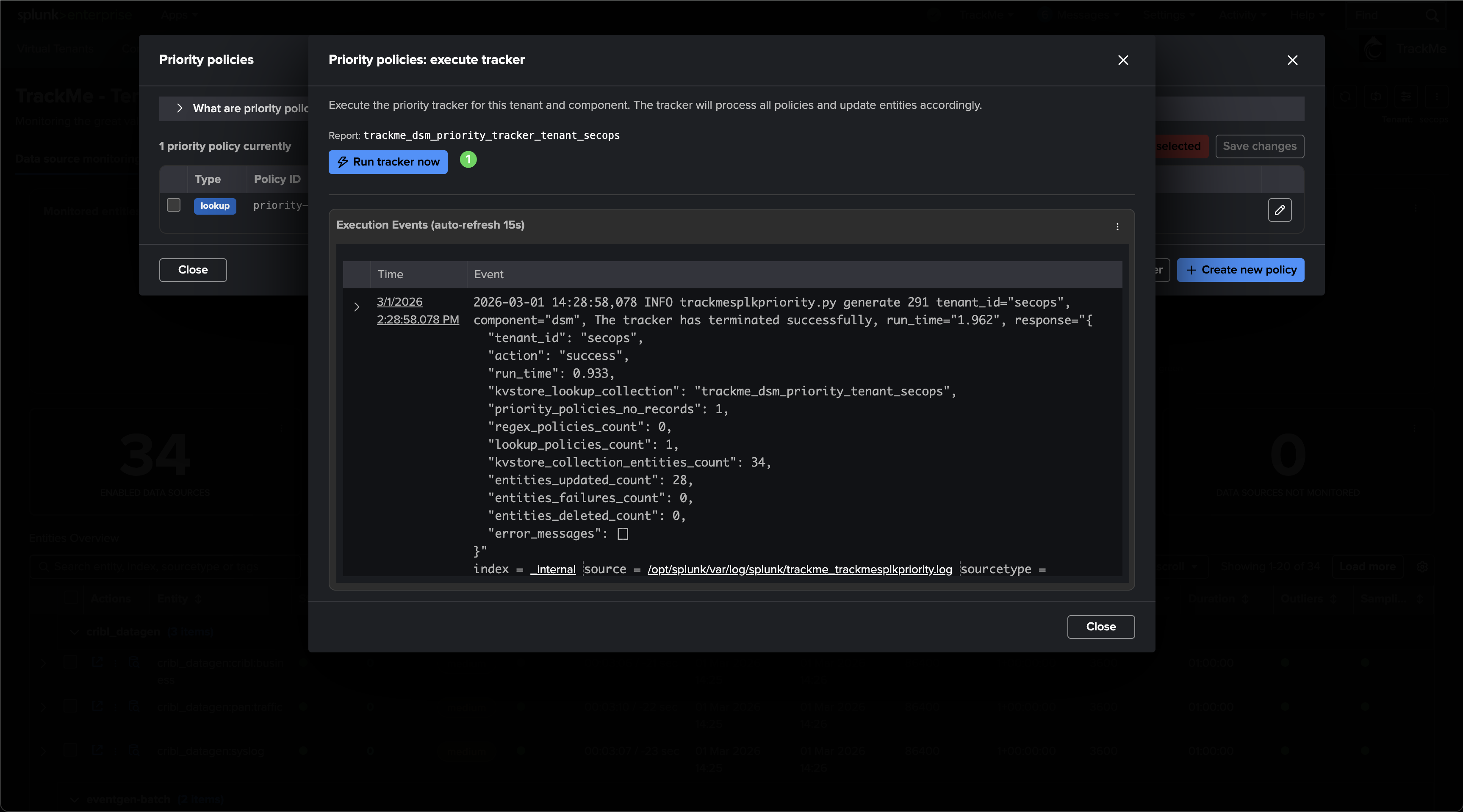 QUICK START - Design and automate through lookup knowledge - TrackMe ...